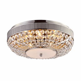 Φωτιστικό Οροφής Textile & Crystal DLA12255 Clear Κρύσταλλο,Μέταλλο