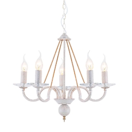Φωτιστικό Οροφής Elegant DL9365PWG White Κρύσταλλο,Μέταλλο
