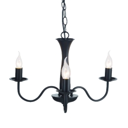 Φωτιστικό Οροφής Elegant DLA12013PB Black Μέταλλο