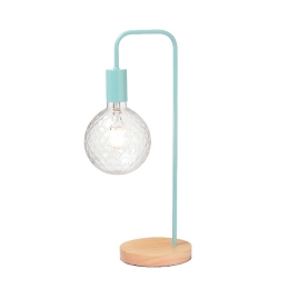 Φωτιστικό Επιτραπέζιο Table & Floor Luminaires KS1755TMW Mint Μέταλλο,Ξύλο