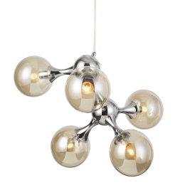 Φωτιστικό Οροφής Avantgarde OYD60705AM Amber Μέταλλο,Γυαλί
