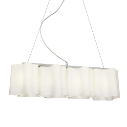 Φωτιστικό Οροφής Style W14794 White Μέταλλο,Γυαλί