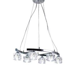 Φωτιστικό Οροφής Crystal AD00836A Clear Μέταλλο,Γυαλί