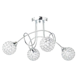 Φωτιστικό Οροφής Crystal AD20120084 Clear Κρύσταλλο,Μέταλλο