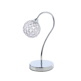 Φωτιστικό Επιτραπέζιο Crystal AD2012001T Chrome Κρύσταλλο,Μέταλλο