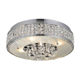 Φωτιστικό Οροφής Crystal DLA6195G Sand Κρύσταλλο,Μέταλλο