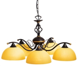 Φωτιστικό Οροφής Elegant AD89065B Honey Μέταλλο,Γυαλί