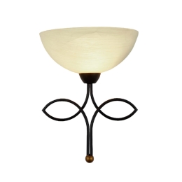 Φωτιστικό Τοίχου Elegant AD89061W Yellow Μέταλλο,Γυαλί