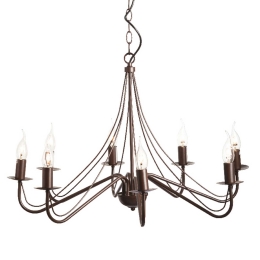 Φωτιστικό Οροφής Elegant DLA0018 Brown Μέταλλο