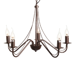 Φωτιστικό Οροφής Elegant DLA0015 Brown Μέταλλο