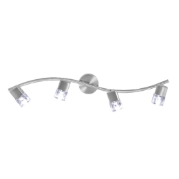 Φωτιστικό Spot Luminairies 0901064NM Silver Μέταλλο,Γυαλί