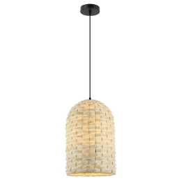 Φωτιστικό Οροφής Μονόφωτο 20152 1xE27 Max 35W Bamboo Natural Bamboo