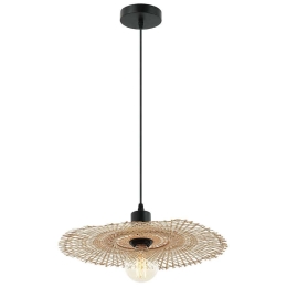 Φωτιστικό Οροφής Μονόφωτο 20242 1xE27 Max 40W Bamboo Natural Bamboo