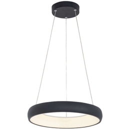 Φωτιστικό Οροφής 2044 Led 3000K 30W Φ40cm Sandy Black Αλουμίνιο,Ακρυλικό