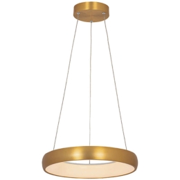 Φωτιστικό Οροφής 2046 Led 3000K 30W Φ40cm Brushed Gold Matt Αλουμίνιο,Ακρυλικό
