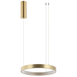 Φωτιστικό Οροφής Κύκλος 2005 Led 3000K 25W Φ40cm Brushed Gold Matt Αλουμίνιο,Ακρυλικό