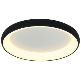 Φωτιστικό Οροφής - Πλαφονιέρα 2040 Led 3000K 30W Φ40cm Sandy Black Αλουμίνιο,Ακρυλικό
