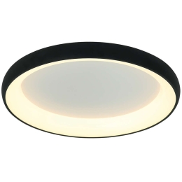 Φωτιστικό Οροφής - Πλαφονιέρα 2048 Led 3000K 50W Φ60cm Sandy Black Αλουμίνιο,Ακρυλικό