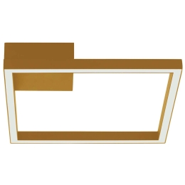 Φωτιστικό Οροφής - Πλαφονιέρα 2031 Led 3000K 12W Gold Matt Αλουμίνιο,Ακρυλικό