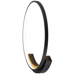 Φωτιστικό Τοίχου - Απλίκα 2076 Led 3000K 31W Φ52,5cm Sandy Black