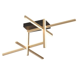 Φωτιστικό Οροφής - Πλαφονιέρα 22026 95x65x30cm Dim Led 4987Lm 46W 3000K Black-Gold