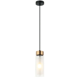 Φωτιστικό Οροφής 22137 Φ8x18,5cm 1xE14 8W Black-Brass