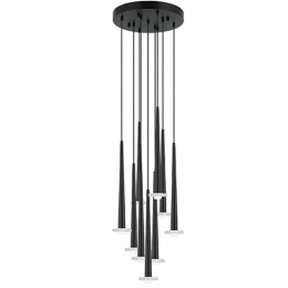 Φωτιστικό Οροφής 22113 33x33x200cm Dim Led 2772Lm 27W 3000K Black-White