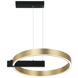 Φωτιστικό Οροφής 22011 Φ60x60x200cm Dim Led 4200Lm 41W 3000K Black-Gold