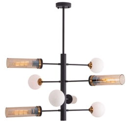 Φωτιστικό Οροφής 22055 75x100cm 4xG9/4xE27 7W/8W Black-Bronze