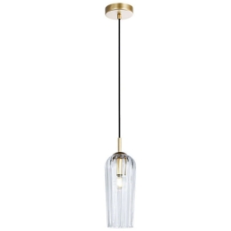 Φωτιστικό Οροφής 22119 11x30cm 1xE14 40W Clear-Gold