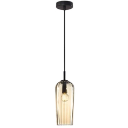 Φωτιστικό Οροφής 22118 11x30cm 1xE14 40W Black-Champagne