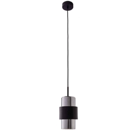 Φωτιστικό Οροφής 22002 Φ13x31cm 1xE27 40W Chrome-Black