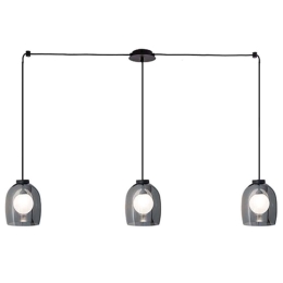Φωτιστικό Οροφής 22146 110x18x140cm 3xG9 5W Smoke-Black