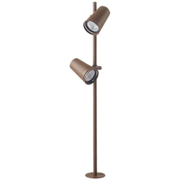 Φωτιστικό Δαπέδου Κήπου E299 11x11x70cm Led 1160Lm 12W 3000K Brown