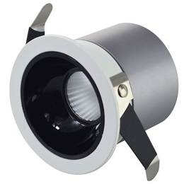 Σποτ Χωνευτό S070 Φ7x8,3cm Led 750Lm 10W 3000K White-Black Στρόγγυλο
