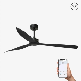 Ανεμιστήρας Οροφής Justfan 33432WP XL Smart Fan Με Τηλεχειριστήριο D178cm Black Faro Barcelona