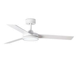 Ανεμιστήρας Οροφής Barth 34260 Με Φως Led 24W 6000K Και Τηλεχειριστήριο D132cm White Faro Barcelona