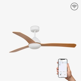 Ανεμιστήρας Οροφής Grid 33341WP Smart Fan Με Τηλεχειριστήριο D132cm White Faro Barcelona