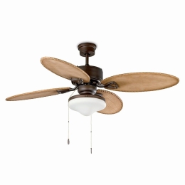 Ανεμιστήρας Οροφής Lombok 33019 Με Φως 2xE27 60W D132cm Dark Brown Faro Barcelona