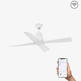 Ανεμιστήρας Οροφής Typhoon 33480WP Smart Fan Με Τηλεχειριστήριο D130cm White Faro Barcelona