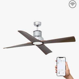 Ανεμιστήρας Οροφής Winche 33482WP Smart Fan Με Τηλεχειριστήριο D130cm Chrome Faro Barcelona