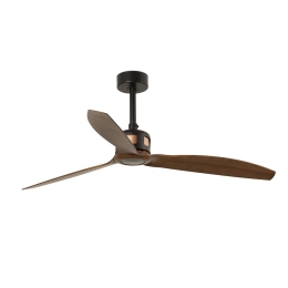 Ανεμιστήρας Οροφής Copper 33451 Με Τηλεχειριστήριο D128cm Black -Walnut Faro Barcelona