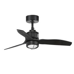Ανεμιστήρας Οροφής Justfan XS 33424-10 Με Φως Led 16W 3000K Και Τηλεχειριστήριο D81cm Black Faro Barcelona