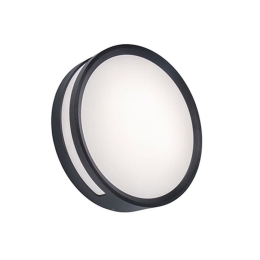Φωτιστικό Οροφής - Πλαφονιέρα Rola 6382201118 IP54 Led 3000K 4,8x18,3x18,3cm Dark Grey Lutec Αλουμίνιο