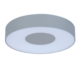 Φωτιστικό Τοίχου - Οροφής Ublo Round Large 6348101112 IP54 Led 3000K 45x263x263mm Matt Silver Lutec