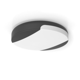Φωτιστικό Τοίχου - Οροφής Sweep 6303401118 IP54 Led 3000/4000K 55x260x260mm Dark Grey Lutec