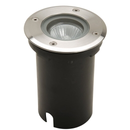Σποτ Δαπέδου Χωνευτό Berlin Round 7700511012 IP67 GU10 150x110x110mm Matt Black Lutec