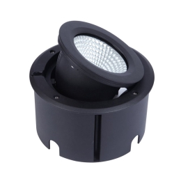 Σποτ Δαπέδου Χωνευτό Arctic 7701301012 IP67 Led 4000K 120x180x180mm Matt Black Lutec