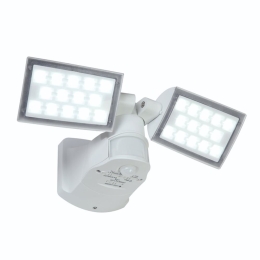 Προβολέας Τοίχου Peri 7629401331 IP54 Led 5000K 15,5x20,5x34cm White Lutec