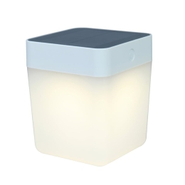 Επιτραπέζιο Ηλιακό Φωτιστικό Cube 6908001331 IP44 Led 3000K 13,3x12x12cm White Lutec